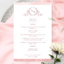 Recherche de blush pink mariage menus Aquarelle