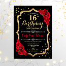 Recherche de glam 16ans anniversaire invitations Doux 16