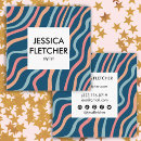 Recherche de vagues bleues cartes visite Minimaliste