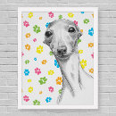 Recherche de greyhound posters Portrait de chien