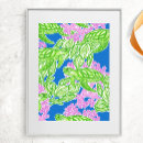 Recherche de motif tropical posters Preppy
