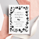 Recherche de ligne dessinée floral mariage invitations Whimsical
