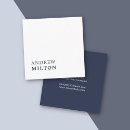 Recherche de bleu marine blanc cartes visite Simple