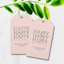 Recherche de anniversaire étiquettes cadeau Typographie