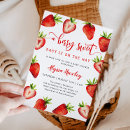 Recherche de berry sweet baby shower fille invitations Rouge