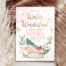 Recherche de pink winter wonderland invitations D'hiver