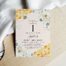 Recherche de bee anniversaire invitations Premier anniversaire d'abeille miel