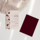 Recherche de burgundy bridal shower invitations Bohème