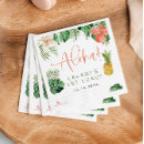 Recherche de luau tropical serviettes Anniversaire de luau