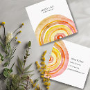 Recherche de cercles abstraits cartes visite Aquarelle