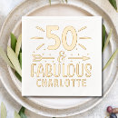 Recherche de birthday serviettes 50e anniversaire
