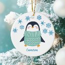 Recherche de pingouin mignon ornements Noël