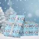 Recherche de pingouin de noël papier cadeau Vacances