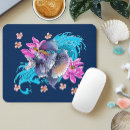 Recherche de lotus bleu tapis souris Fleur de lotus