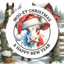 Recherche de vaches heureuses autocollants Noël
