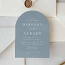 Recherche de dusty blue mariage invitations Classique