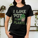 Recherche de humour botanique tshirts Pouce verte