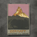 Recherche de vintage matterhorn posters Alpes