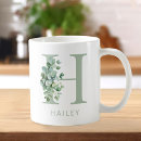 Recherche de lettre verte tasses Élégant