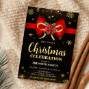 Recherche de elegant red gold noël invitations Rouge
