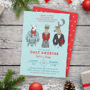 Recherche de ugly sweater noël invitations Drôle