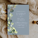 Recherche de dusty blue eucalyptus mariage invitations Rustique