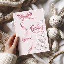 Recherche de bow baby shower fille invitations Aquarelle