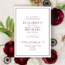 Recherche de bordeaux mariage invitations Simple