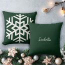 Recherche de flocons de neige coussins Moderne
