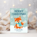 Recherche de fox christmas vœux cartes Illustration