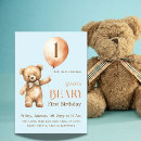 Recherche de beary 1ans anniversaire invitations Garçon 1er anniversaire