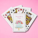 Recherche de joyeux anniversaire de cartes jeux de cartes Rose