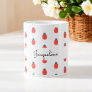 Recherche de coccinelle rouge tasses Blanc