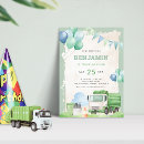 Recherche de construction truck invitations Moderne