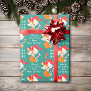 Recherche de petit renard papier cadeau Chapeau santa
