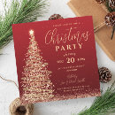 Recherche de arbre rouge invitations Élégant