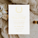 Recherche de vrai invitations Blanc et or