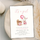 Recherche de balloon baby shower fille invitations Lapin