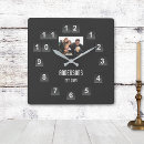 Recherche de gris foncé horloges Famille