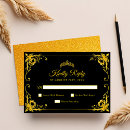 Recherche de luxueux réponses cartons Noir et or