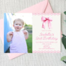 Recherche de bow anniversaire invitations Coquette rose