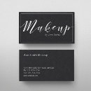 Recherche de maquilleuse cartes visite Noir et blanc