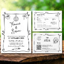 Recherche de motif monochrome invitations Invités