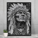 Recherche de guerrier indien posters Plumes