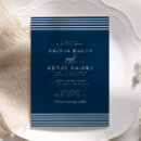 Recherche de mer mariage invitations Bleu marine