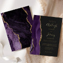 Recherche de violet foncé invitations Moderne