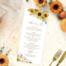 Recherche de tournesols mariage menus Pour eux