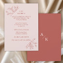Recherche de boho elopement reception invitations Floral