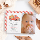 Recherche de camion rouge invitations Petit citrouille