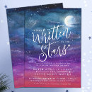 Recherche de écrit dans les étoiles invitations Violet